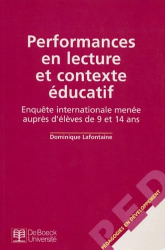 Performances en lecture et contexte éducatif : enquête internationale menée auprès d'élèves de 9 et 14 ans