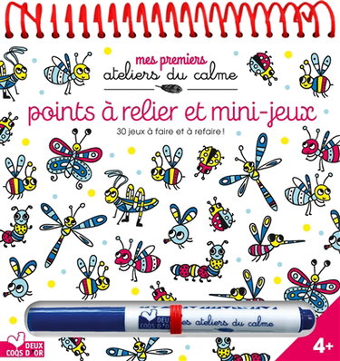 Couverture de Points à relier et mini-jeux : 30 jeux à faire et à refaire !