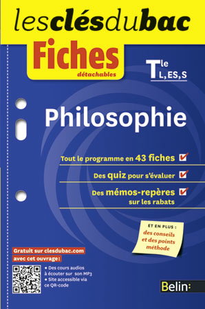 Philosophie terminale L, ES, S