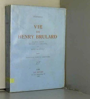 Couverture de Vie de Henry Brulard par Stendhal