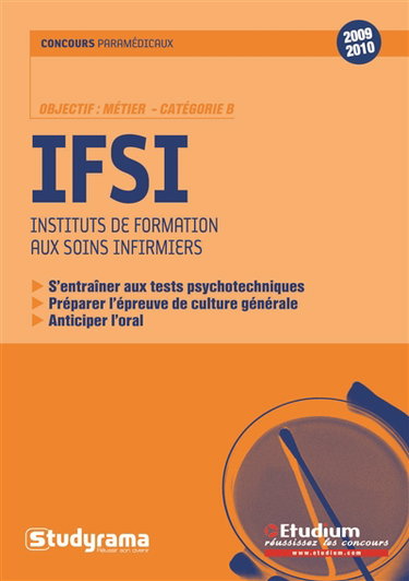 IFSI, instituts de formation aux soins infirmiers : objectif métier, catégorie B