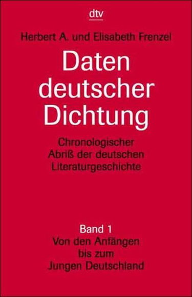 Couverture de Daten Deutscher Dichtung: Band 1