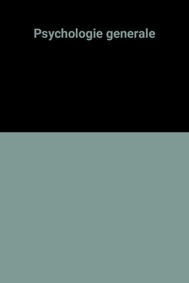 Psychologie générale