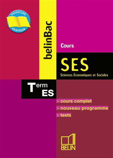BelinBac SES, terminale ES : cours