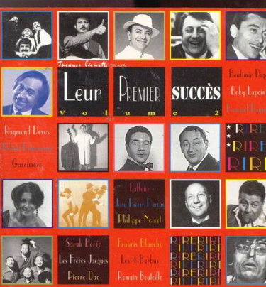 Couverture de Leur Premier Succes Vol.2 Compilation : B.Lapointe, F.Raynaud,R.Devos, R.Lamoureux...