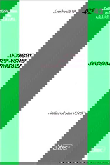 Le Droit des noms géographiques, numéro 42