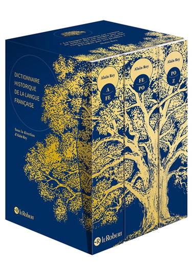 Couverture de Dictionnaire historique de la langue française : bleu