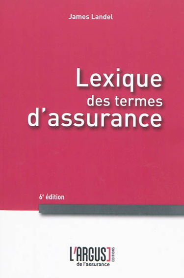 Lexique des termes d'assurance