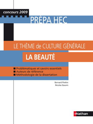 Le thème de culture générale : la beauté : prépa HEC