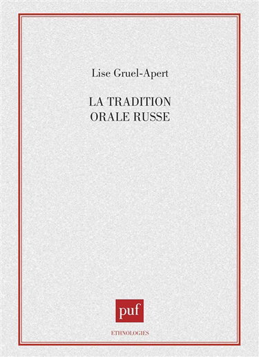 La tradition orale russe