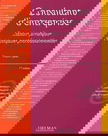Consultant d'entreprises, statut juridique et pratiques professionnelles