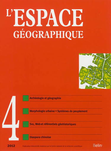 Espace géographique, n° 4 (2012)