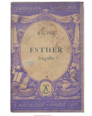 Couverture de Racine. Esther : Tragédie. Avec une notice biographique, une notice historique et littéraire, des notes... par Henri Chabot,... 59e édition