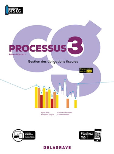 Couverture de Gestion des obligations fiscales : processus 3, BTS comptabilité gestion