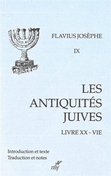 Couverture de Les Antiquités juives. Vol. 9