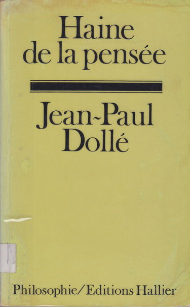 Haine de la pensée