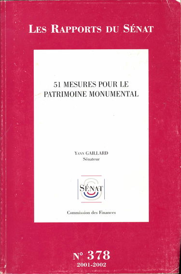 Rapport d'information sur la mission de contrôle sur l'action en matière de patrimoine (Impressions. 2001-2002 / Sénat)