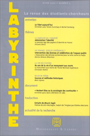 Labyrinthe, N° 5, Hiver 2000 :