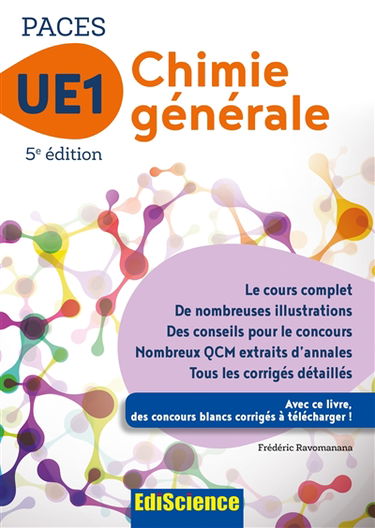 Chimie générale UE1, Paces