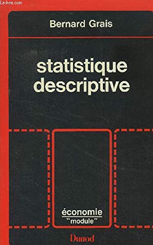 Techniques statistiques : statistique descriptive