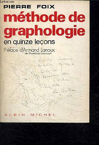 METHODE DE GRAPHOLOGIE EN QUINZE LECONS