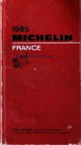Couverture de GUIDE MICHELIN FRANCE du 01/01/1985 - 1985 / PNEU MICHELIN
