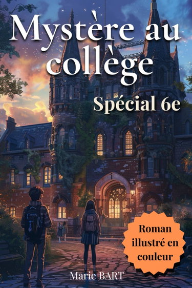 Couverture de Mystère au collège, spécial 6e: Roman jeunesse à suspense pour les enfants de 10-11 ans, fans d’aventures et d’énigmes par Marie BART