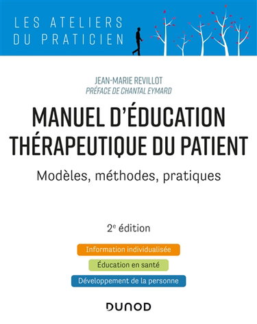 Couverture de Manuel d'éducation thérapeutique du patient : modèles, méthodes, pratiques