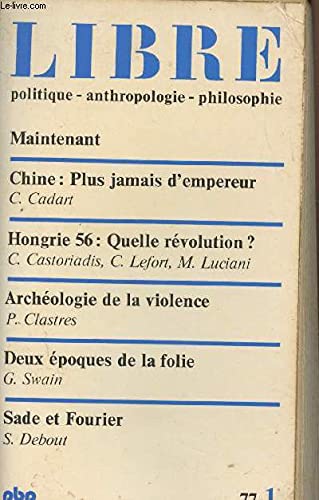 Couverture de Libre 1 315p 120493