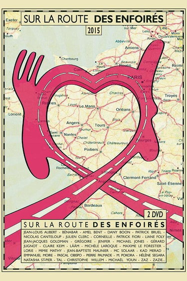 Couverture de Sur la route des enfoirés 2015 - 2 DVD