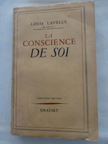 Couverture de Louis Lavelle. La Conscience de soi par Louis Lavelle