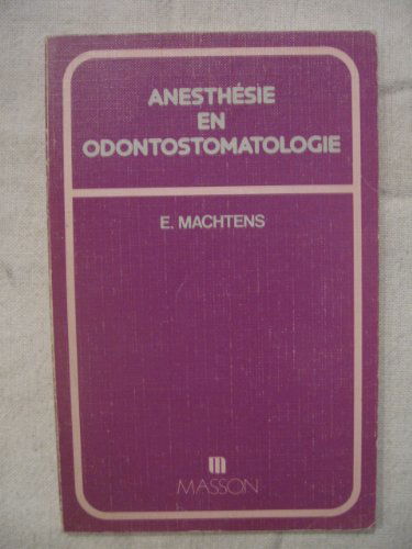 Anesthésie en odontostomatologie