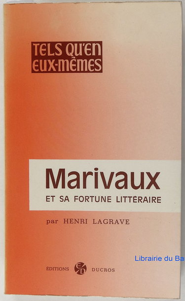 Couverture de Marivaux et sa fortune littéraire