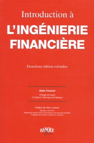 Introduction A L'Ingenierie Financiere. 2eme Edition