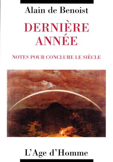 Dernière année : notes pour conclure le siècle