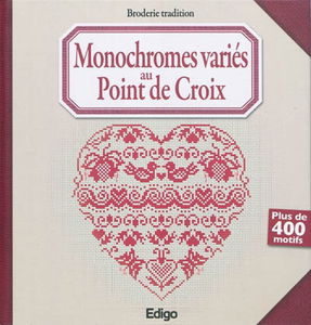 Monochromes variés au point de croix