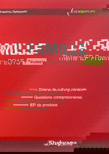 La famille, thème IEP province, 2015 : 1re année