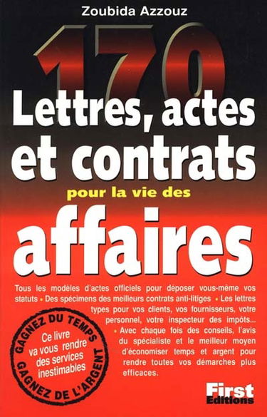170 lettres types pour la vie des affaires