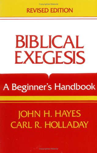 Couverture de Biblical Exegesis: A Beginner's Handbook