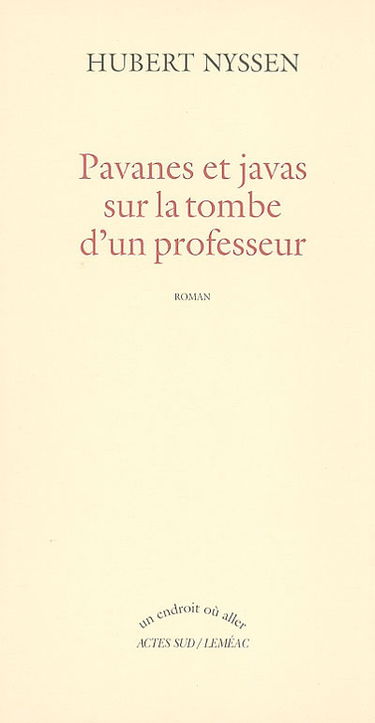 Pavanes et javas sur la tombe d'un professeur