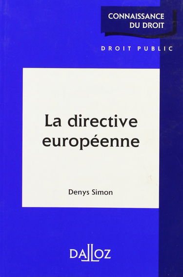 La directive européenne