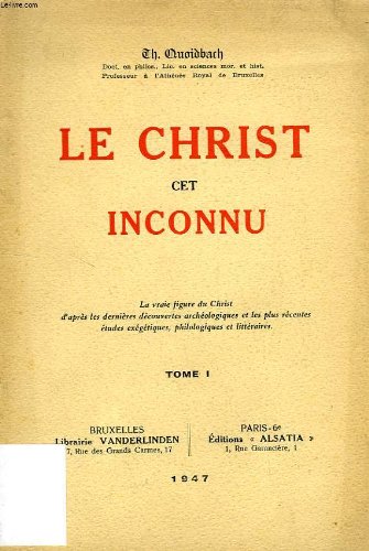 Couverture de Le Christ Cet Inconnu -Tome 1
