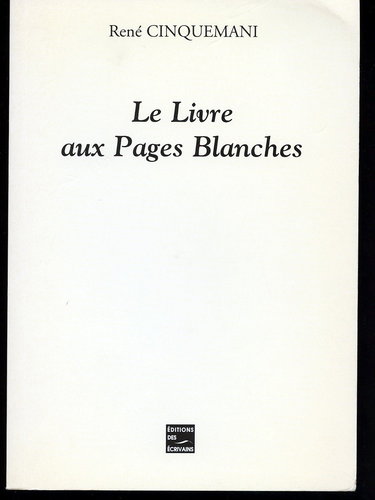 Le livre aux pages blanches
