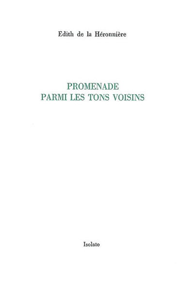 Promenade parmi les tons voisins