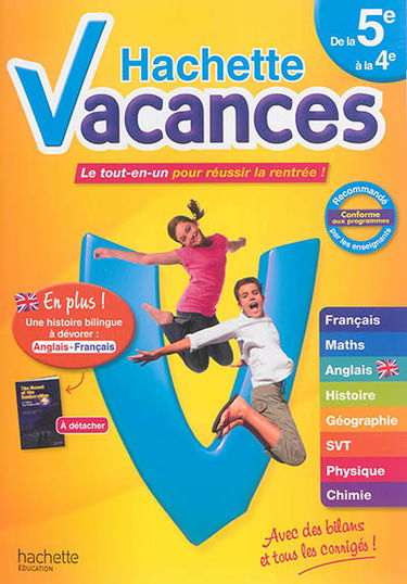 Hachette vacances, de la 5e à la 4e : le tout-en-un pour réussir la rentrée !