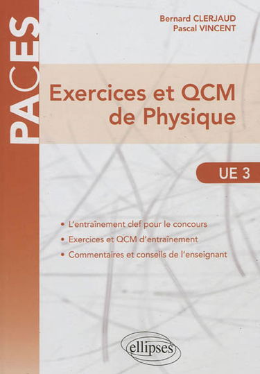 Exercices et QCM de physique : UE 3