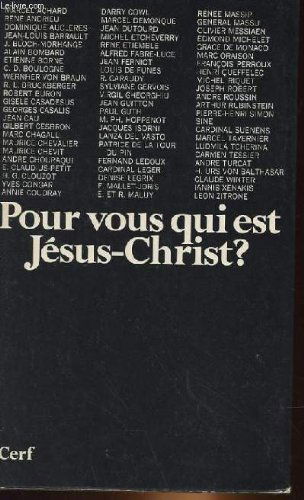 Pour vous qui est jesus-christ ?