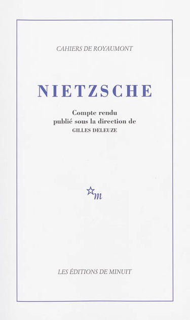 Nietzsche : colloque de Royaumont
