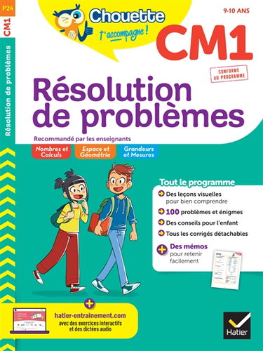 Couverture de Résolution de problèmes CM1, 9-10 ans : conforme au programme