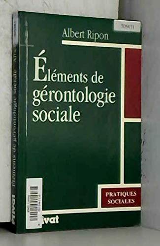 Eléments de gérontologie